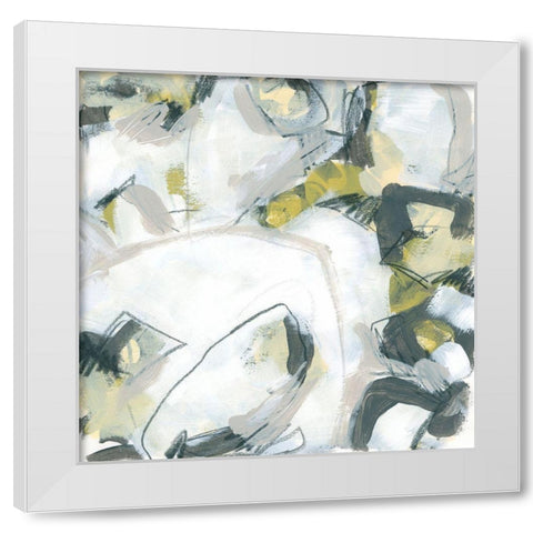 Citron Mix IX White Modern Wood Framed Art Print by Vess, June Erica
