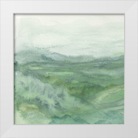 Mountain Passage I White Modern Wood Framed Art Print by Chandler, Sharon