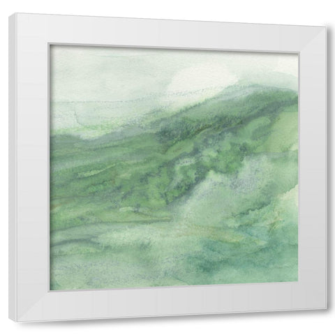 Mountain Passage II White Modern Wood Framed Art Print by Chandler, Sharon