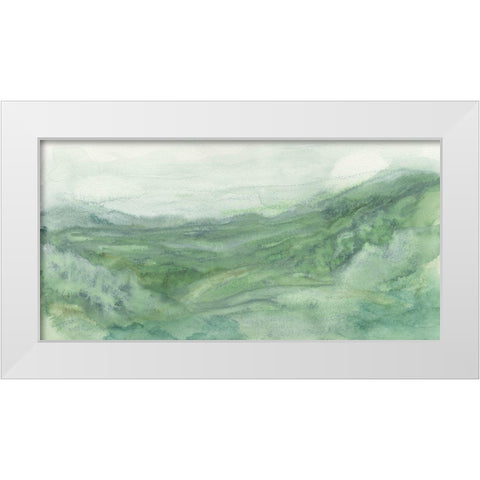 Mountain Passage III White Modern Wood Framed Art Print by Chandler, Sharon