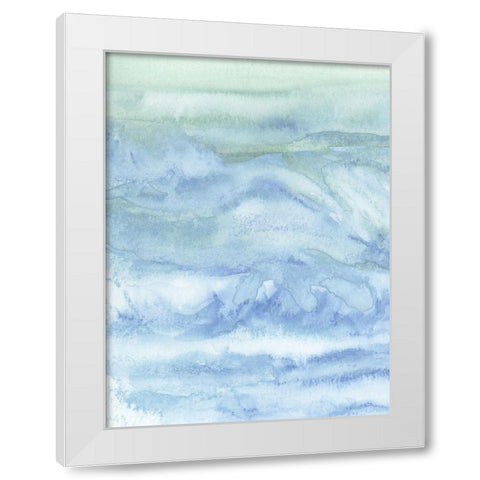 Tidal Waters I White Modern Wood Framed Art Print by Chandler, Sharon