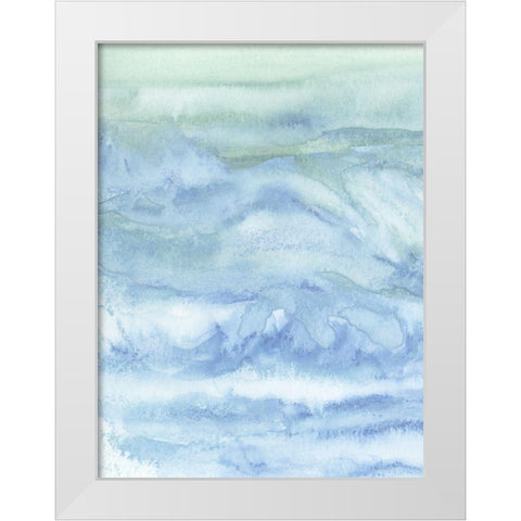 Tidal Waters I White Modern Wood Framed Art Print by Chandler, Sharon