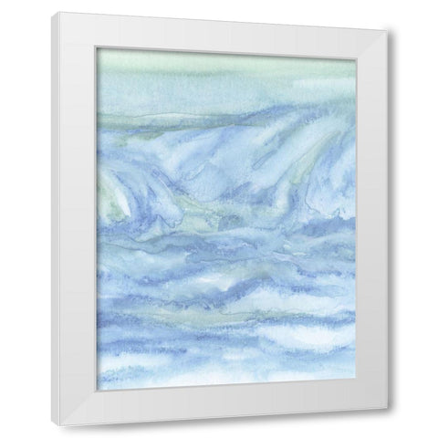 Tidal Waters II White Modern Wood Framed Art Print by Chandler, Sharon