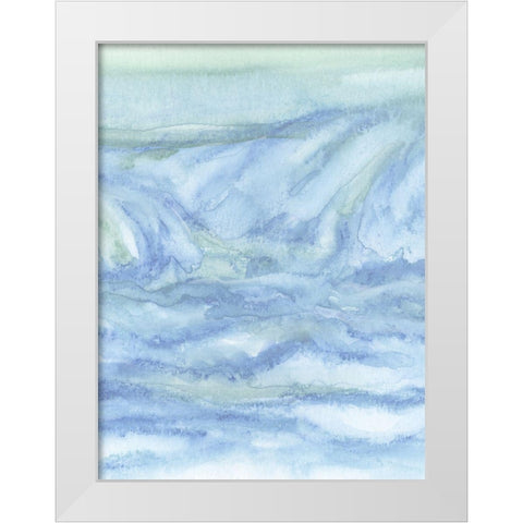 Tidal Waters II White Modern Wood Framed Art Print by Chandler, Sharon
