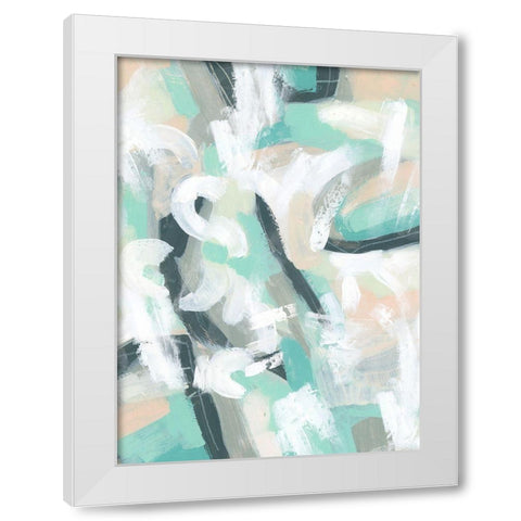Pastel Break I White Modern Wood Framed Art Print by Vess, June Erica