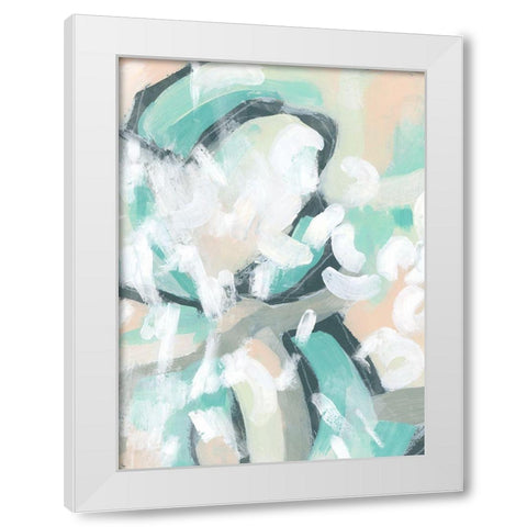 Pastel Break II White Modern Wood Framed Art Print by Vess, June Erica