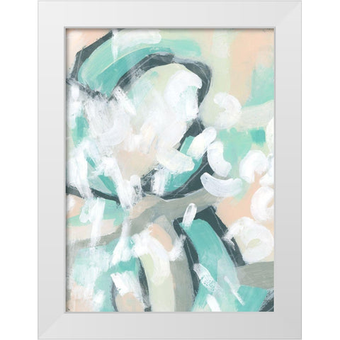 Pastel Break II White Modern Wood Framed Art Print by Vess, June Erica