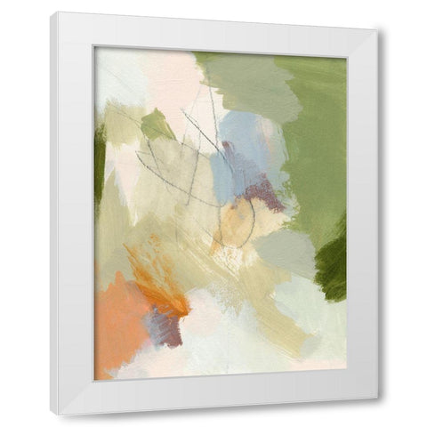 Verdure II White Modern Wood Framed Art Print by Barnes, Victoria