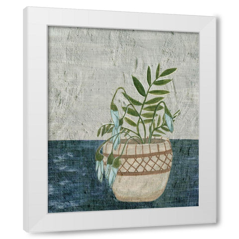 Corner Plant I White Modern Wood Framed Art Print by Wang, Melissa