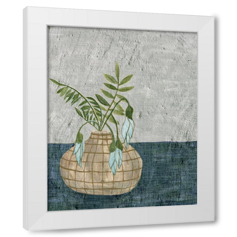 Corner Plant II White Modern Wood Framed Art Print by Wang, Melissa