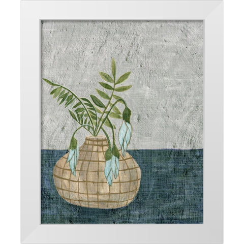 Corner Plant II White Modern Wood Framed Art Print by Wang, Melissa