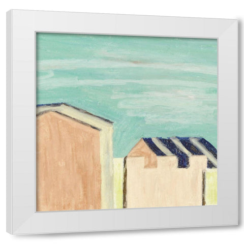 Sunlight and Buildings II White Modern Wood Framed Art Print by Wang, Melissa