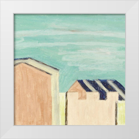 Sunlight and Buildings II White Modern Wood Framed Art Print by Wang, Melissa