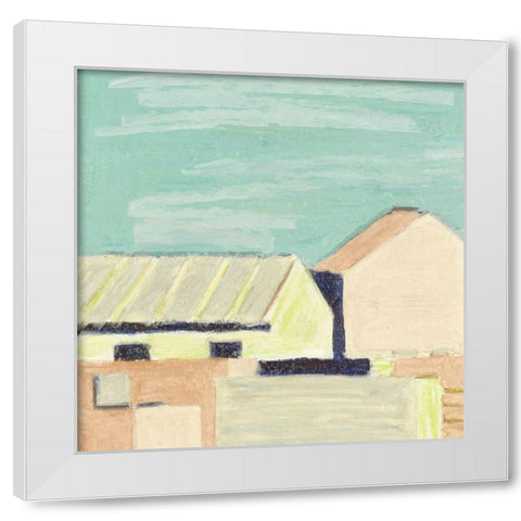 Sunlight and Buildings III White Modern Wood Framed Art Print by Wang, Melissa