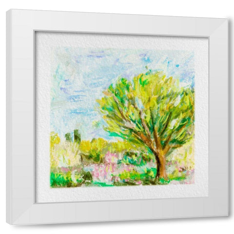 Summer Field IV White Modern Wood Framed Art Print by Wang, Melissa