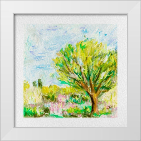 Summer Field IV White Modern Wood Framed Art Print by Wang, Melissa