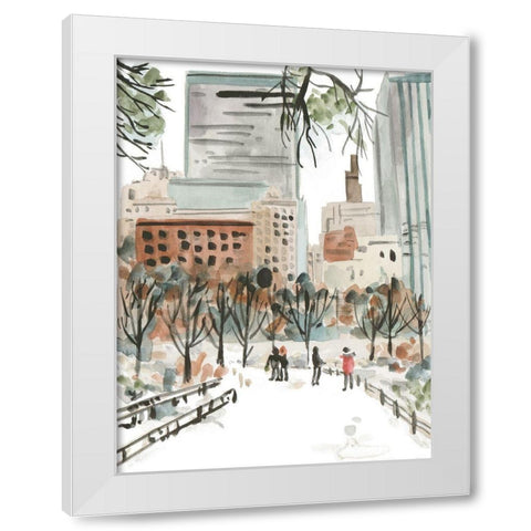 Winter Road I White Modern Wood Framed Art Print by Wang, Melissa