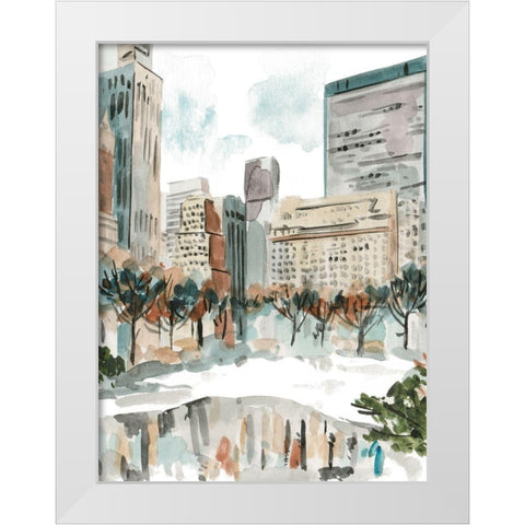 Winter Road IV White Modern Wood Framed Art Print by Wang, Melissa