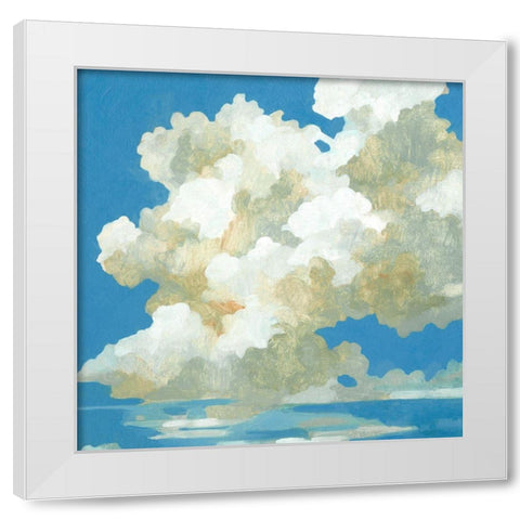 Cumulus Drift I White Modern Wood Framed Art Print by Caroline, Emma
