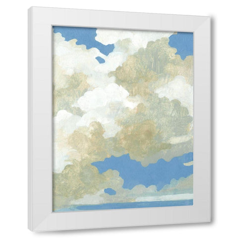 Cumulus Drift III White Modern Wood Framed Art Print by Caroline, Emma