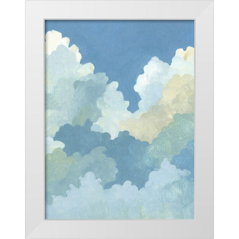 Cumulus Stacks II White Modern Wood Framed Art Print by Caroline, Emma