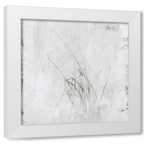 Subtle Scratches I White Modern Wood Framed Art Print by Barnes, Victoria