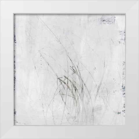 Subtle Scratches I White Modern Wood Framed Art Print by Barnes, Victoria