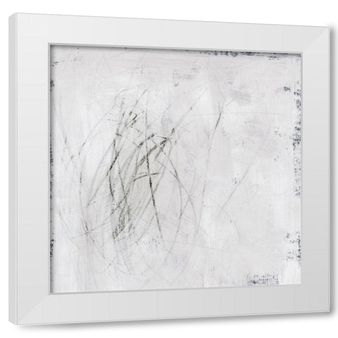 Subtle Scratches II White Modern Wood Framed Art Print by Barnes, Victoria