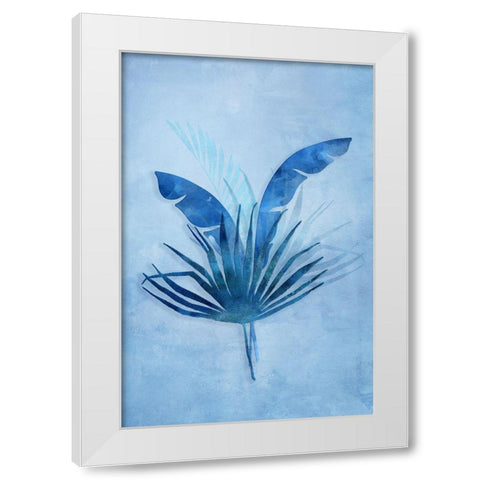 Tropical Night in Blue II White Modern Wood Framed Art Print by Haase, Andrea