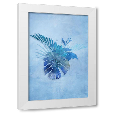 Tropical Night in Blue IV White Modern Wood Framed Art Print by Haase, Andrea