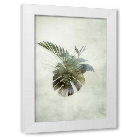 Tropical Night in Green IV White Modern Wood Framed Art Print by Haase, Andrea
