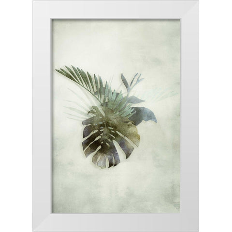 Tropical Night in Green IV White Modern Wood Framed Art Print by Haase, Andrea