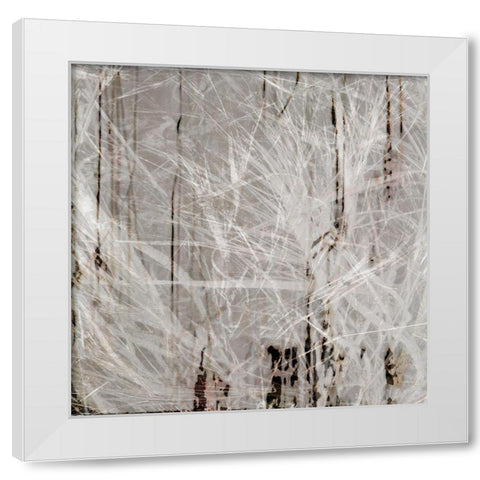 Neutral Drift I White Modern Wood Framed Art Print by Aryai, Sia