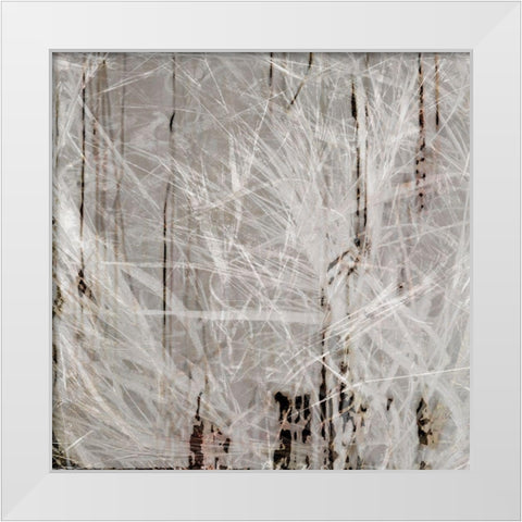 Neutral Drift I White Modern Wood Framed Art Print by Aryai, Sia