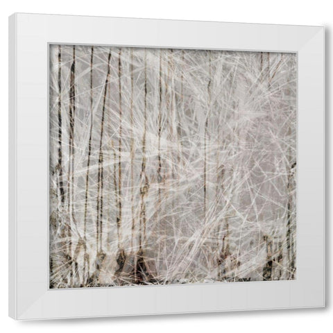 Neutral Drift II White Modern Wood Framed Art Print by Aryai, Sia