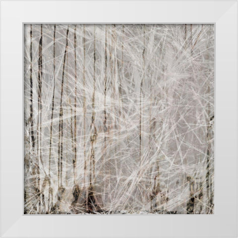 Neutral Drift II White Modern Wood Framed Art Print by Aryai, Sia