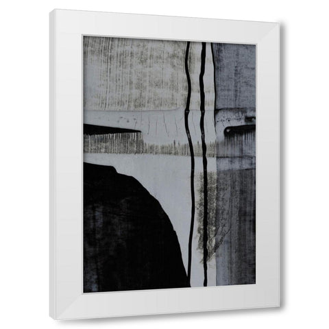 Motif I White Modern Wood Framed Art Print by Aryai, Sia