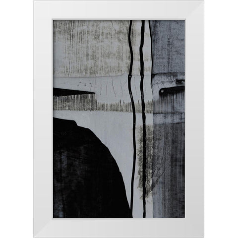 Motif I White Modern Wood Framed Art Print by Aryai, Sia