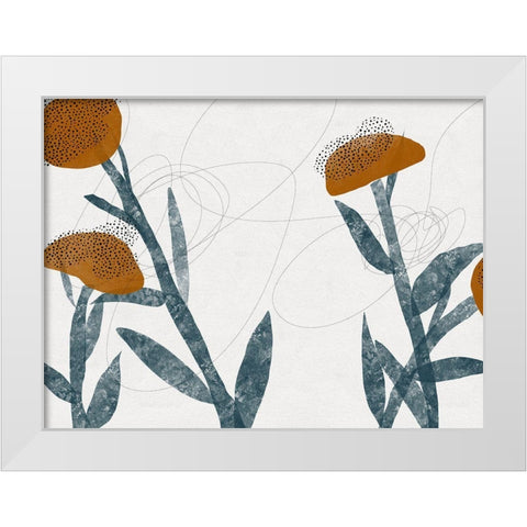 Spring Blooms Sway II White Modern Wood Framed Art Print by Holman, Nicholas