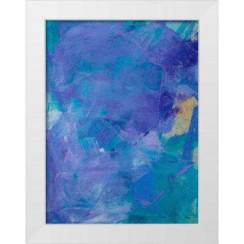 Lavender Peri I White Modern Wood Framed Art Print by Guererra, Teodora