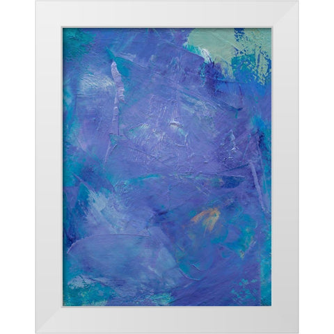 Lavender Peri III White Modern Wood Framed Art Print by Guererra, Teodora