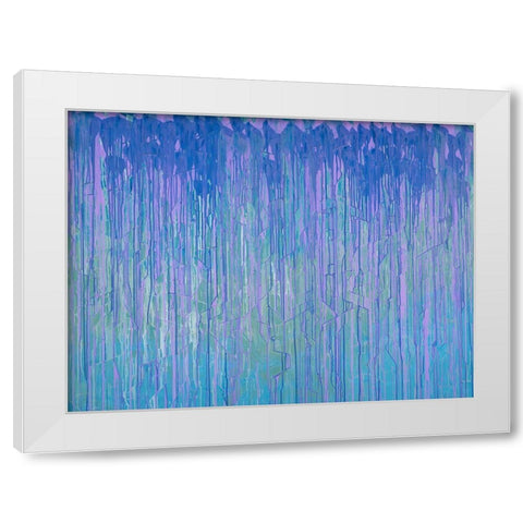 Peri Irises White Modern Wood Framed Art Print by Guererra, Teodora