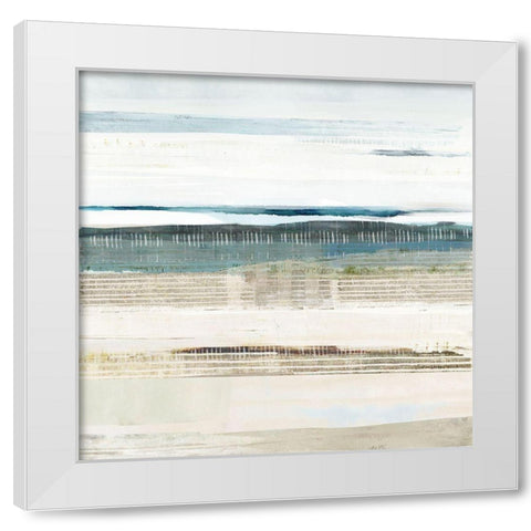 Water Marks I White Modern Wood Framed Art Print by Kouta, Flora