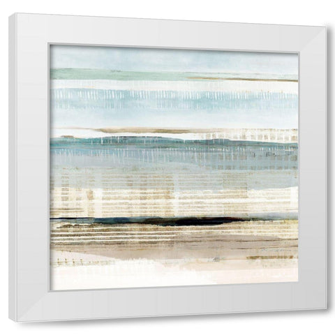 Water Marks II White Modern Wood Framed Art Print by Kouta, Flora