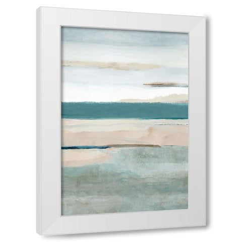 Allonby II White Modern Wood Framed Art Print by Kouta, Flora