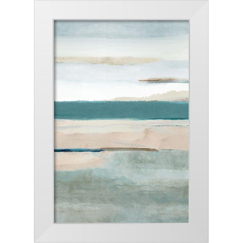 Allonby II White Modern Wood Framed Art Print by Kouta, Flora