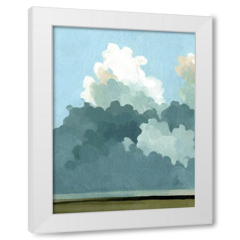 Cumulus Terrain I White Modern Wood Framed Art Print by Caroline, Emma