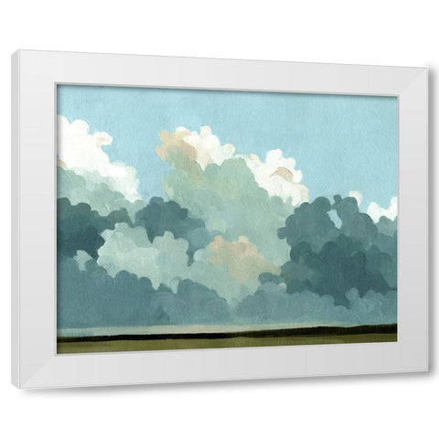 Cumulus Terrain III White Modern Wood Framed Art Print by Caroline, Emma