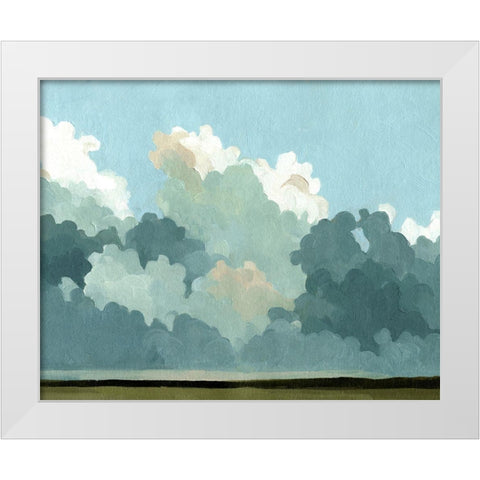 Cumulus Terrain III White Modern Wood Framed Art Print by Caroline, Emma