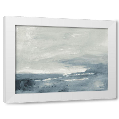 Seaboard Haze I White Modern Wood Framed Art Print by Barnes, Victoria